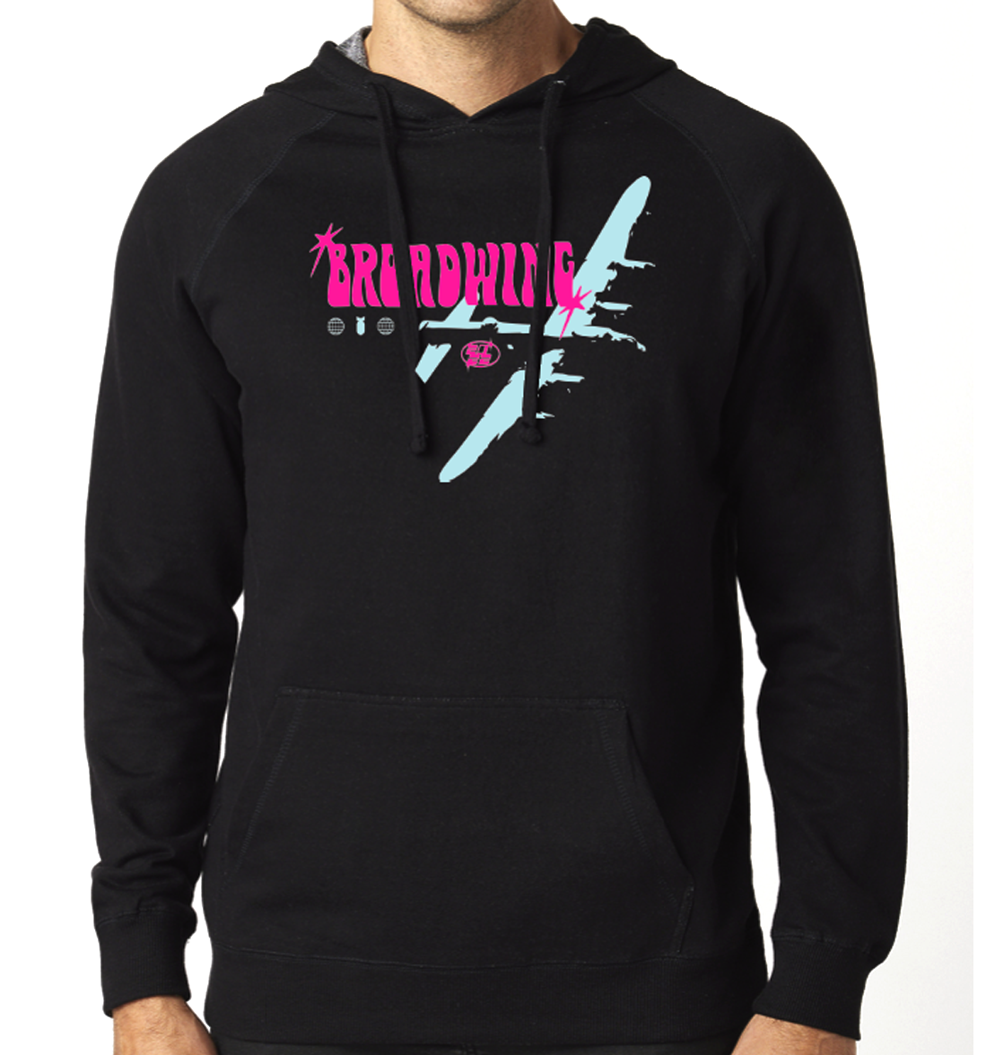 Plane Hoodie Black